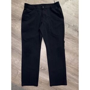 Under Armour Men's Golf Pants Black Straight Leg‎ Size 38x32 UA Storm